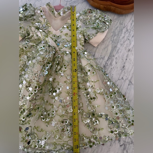 Wicked / Tiana / Elphaba-Inspired Green Sequin Dress — Size 6 - Picture 11 of 11